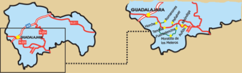 Mapa Mancomunidad Villas Alcarreñas